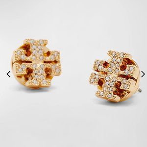 TORY BURCH Miller Pave Stud Earring